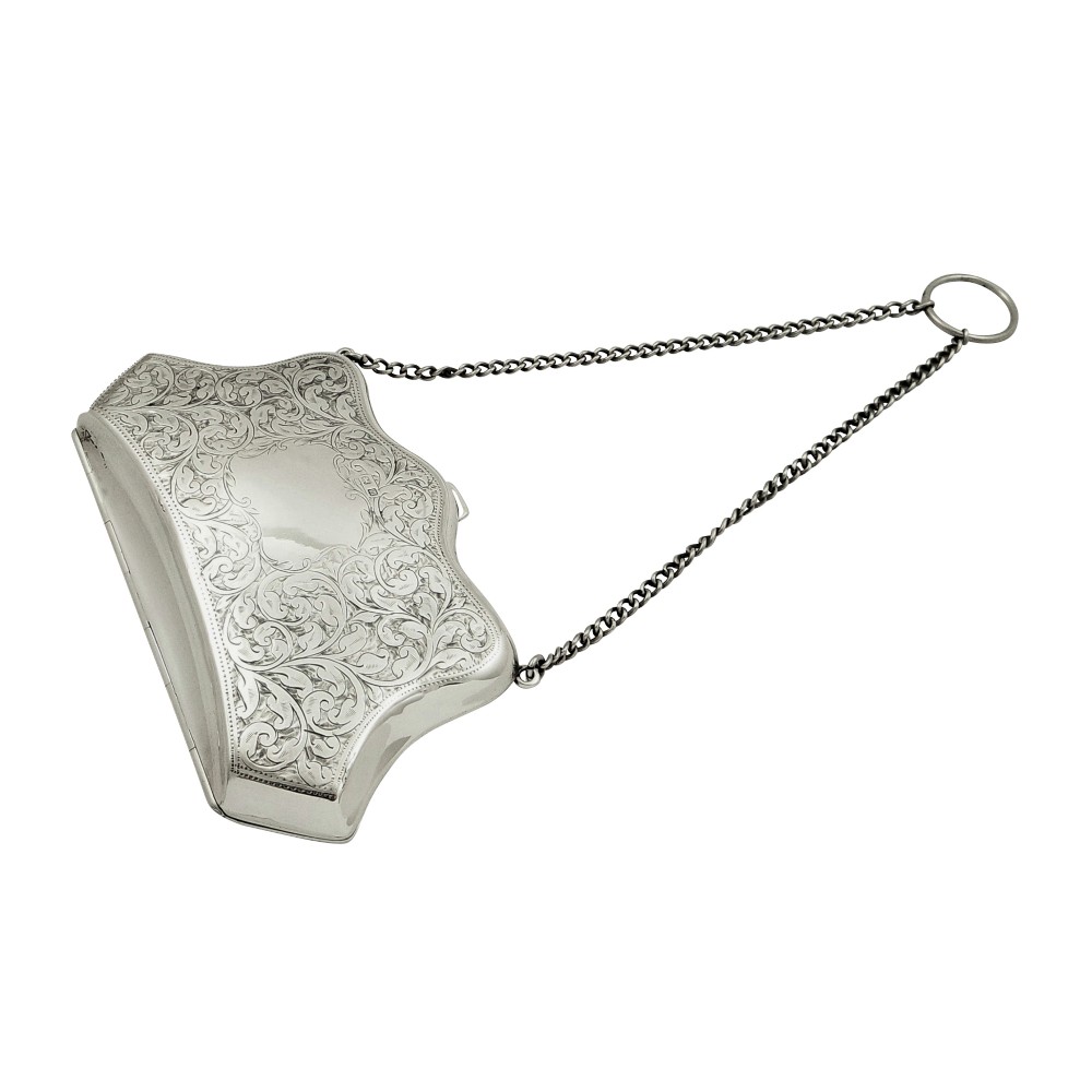 Antique Sterling Silver Purse 1911