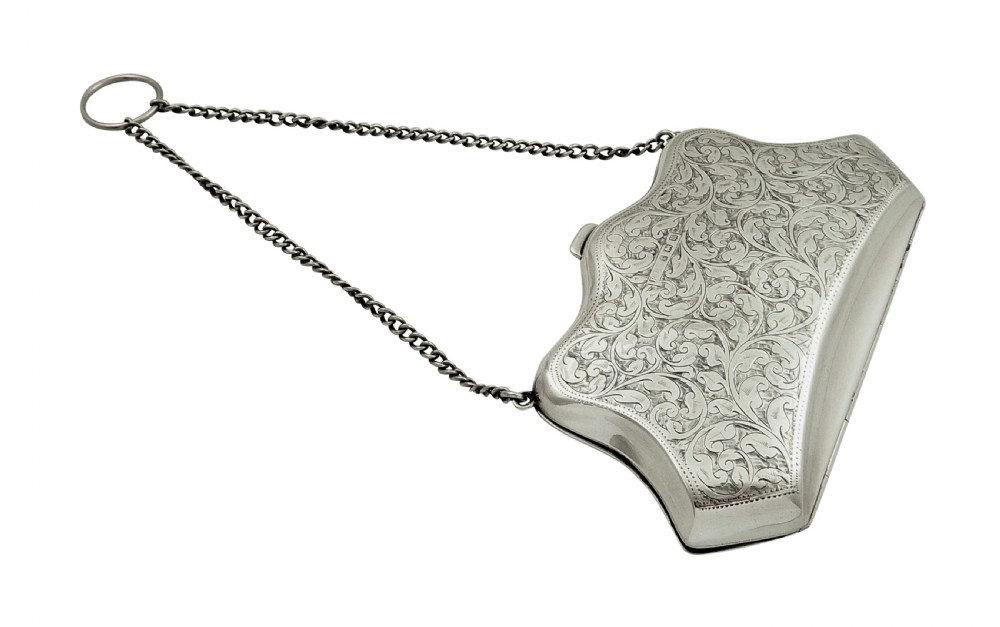 Antique Sterling Silver Purse 1911 View IX
