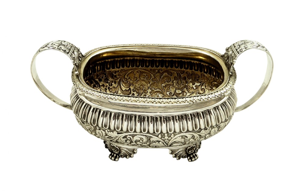 Antique Georgian Sterling Silver 2 Handle Bowl 1818 View VII