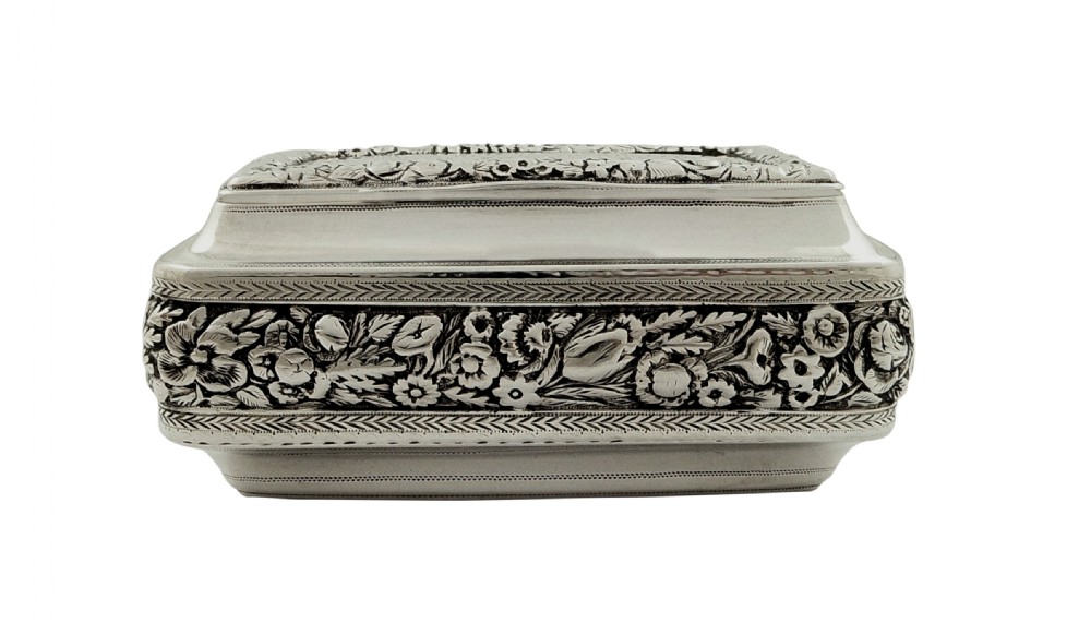 Antique Georgian Sterling Silver Snuff Box 1817 View V