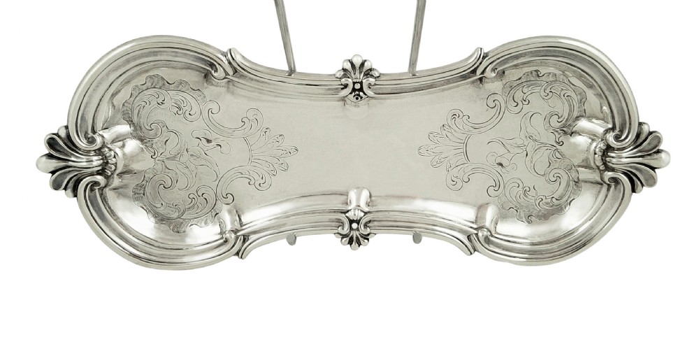 Antique Victorian Sterling Silver Snuffer / Pen Tray 1838 View VIII