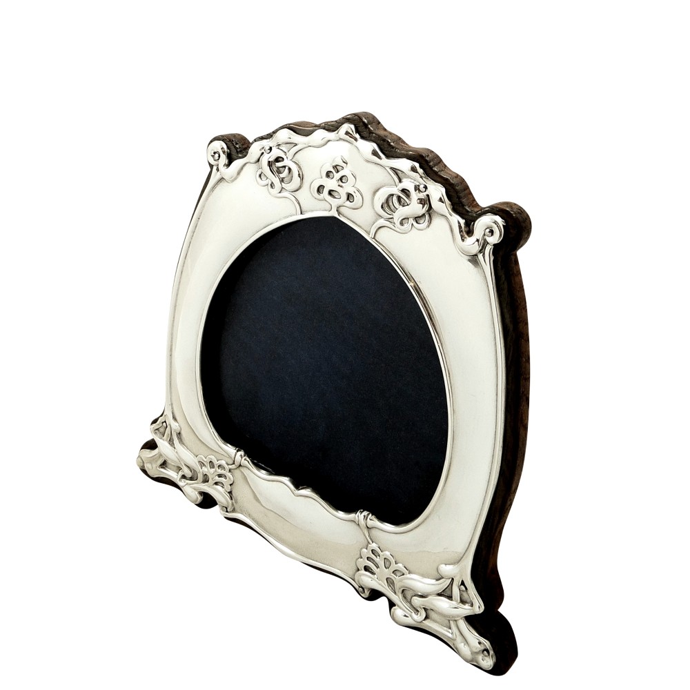 Antique Art Nouveau Sterling Silver Photo Frame 1903
