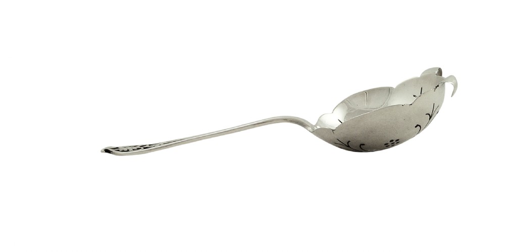 Vintage Sterling Silver Tea Strainer 1952 View V