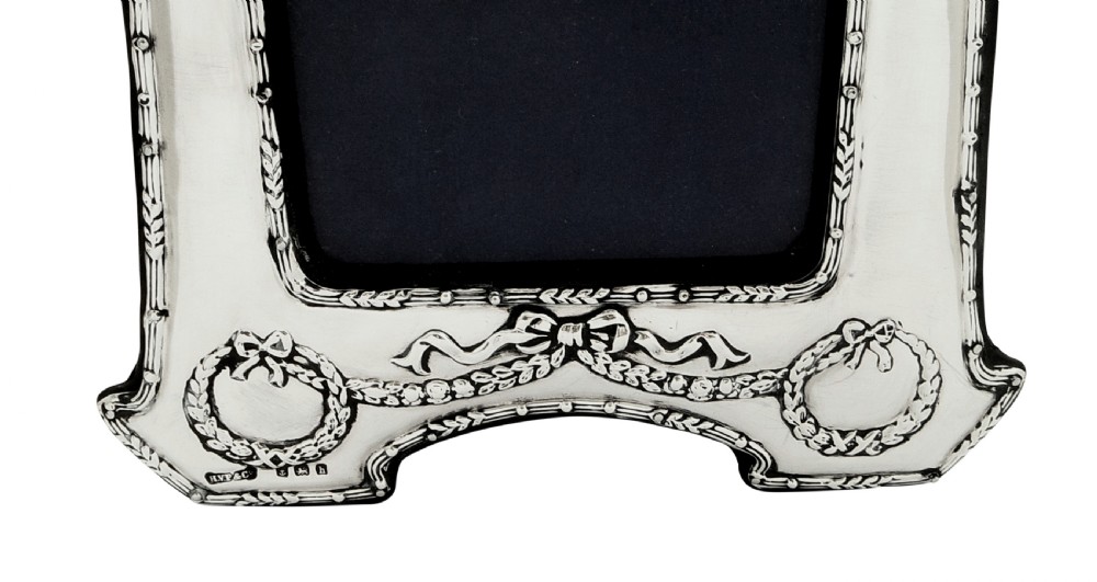 Antique Edwardian Sterling Silver Photo Frame 1907 View VII