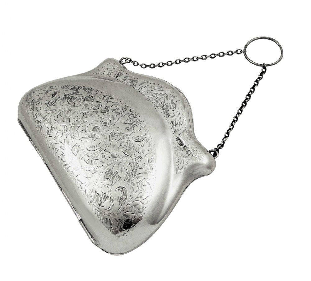 Antique Sterling Silver Purse 1918 View III