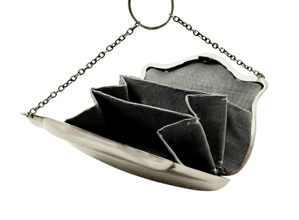 Antique Sterling Silver Purse 1918 View VI