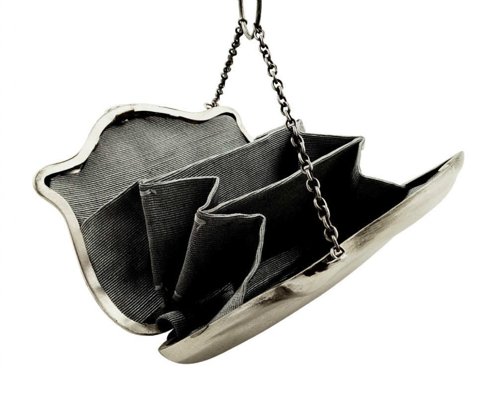 Antique Sterling Silver Purse 1918 View VII