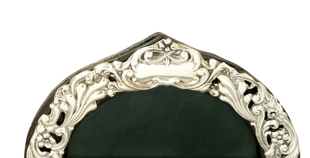 Antique Victorian Sterling Silver Photo Frame 1899 View III
