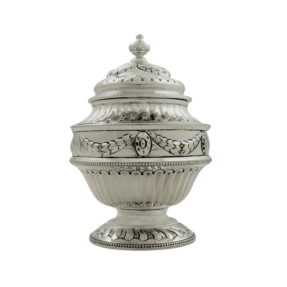 Antique Victorian Sterling Silver Caddy 1899