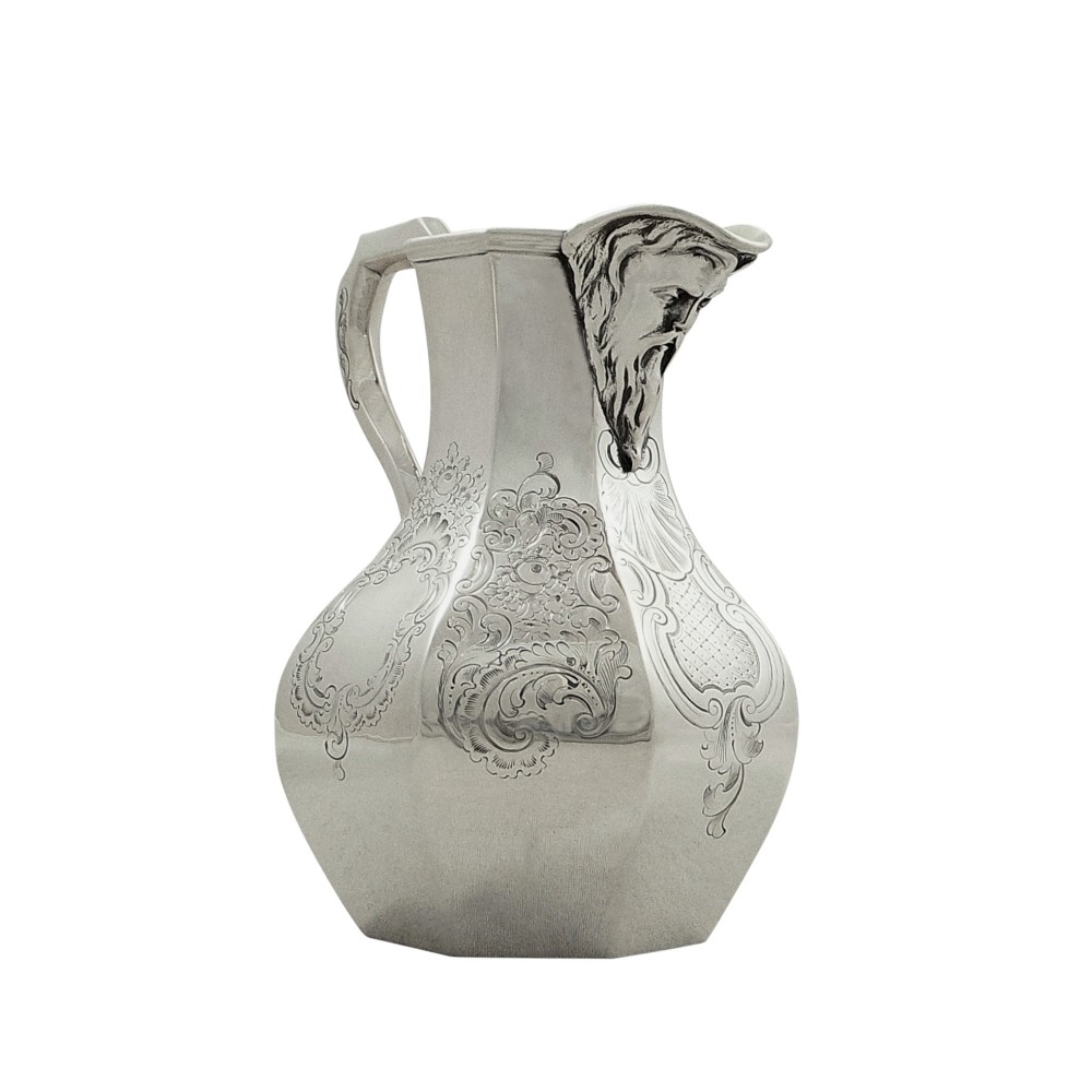 Antique Victorian Sterling Silver Jug 1847