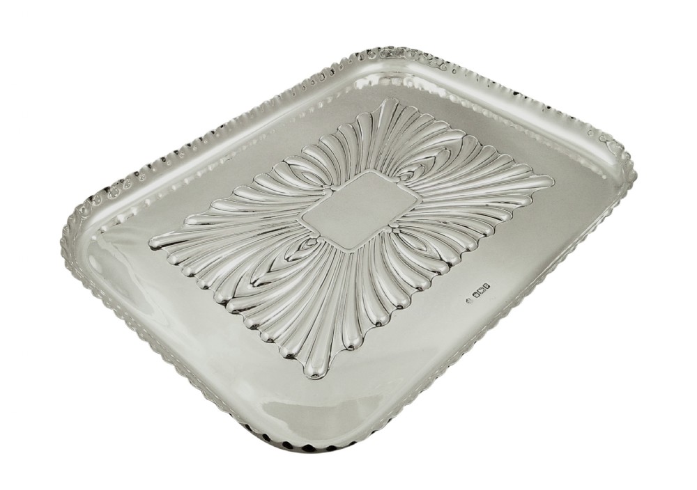 Antique Edwardian Sterling Silver Dressing Tray 1907 View VI