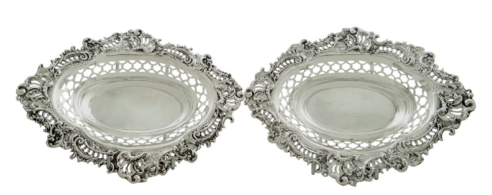 Pair of Antique Victorian Sterling Silver 8