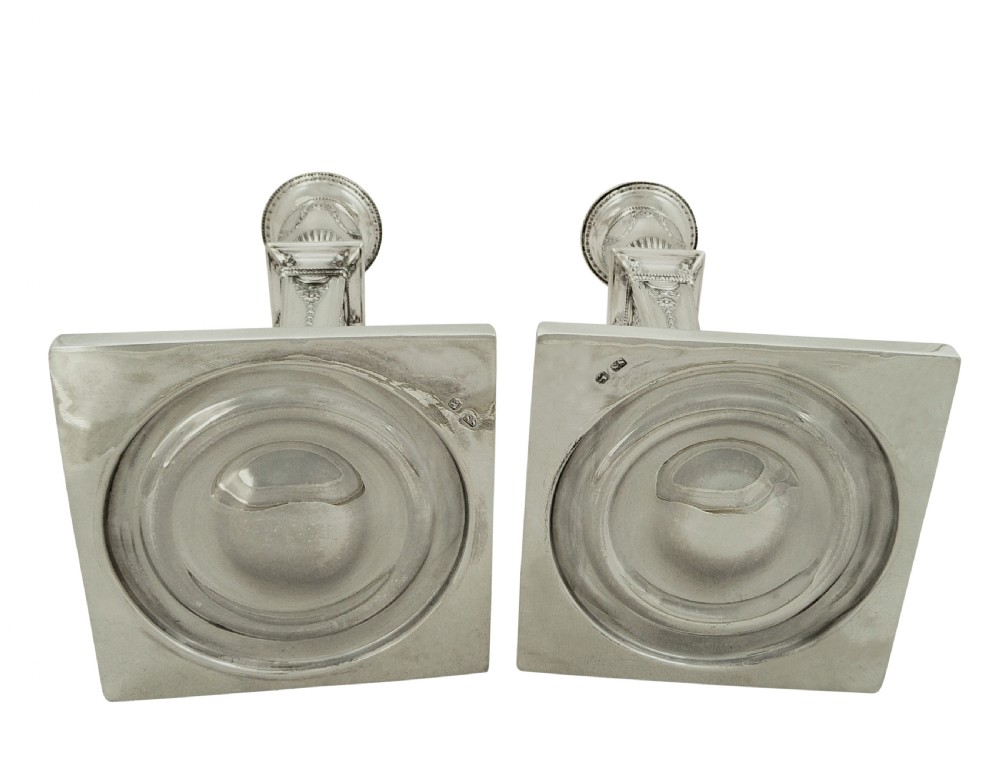 Pair of Antique Victorian Sterling Silver 11