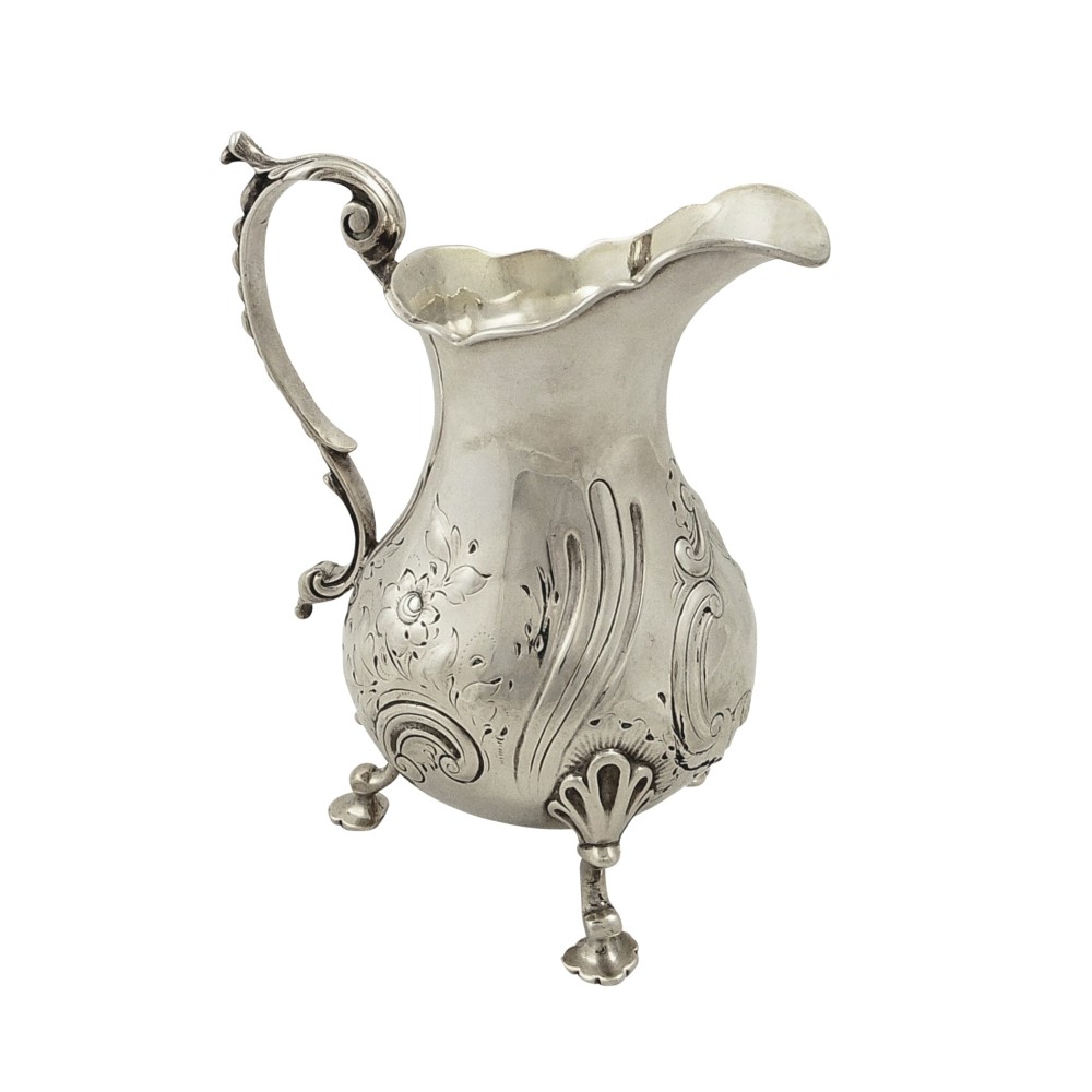 Antique Victorian Sterling Silver Jug 1842