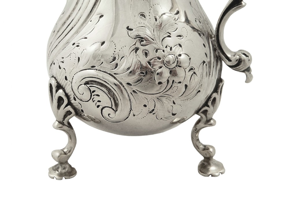 Antique Victorian Sterling Silver Jug 1842 View IV