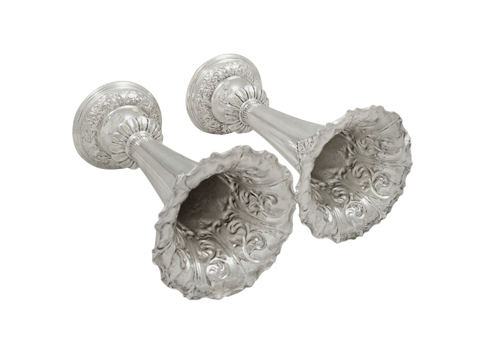 Pair of Antique Edwardian Sterling Silver 6