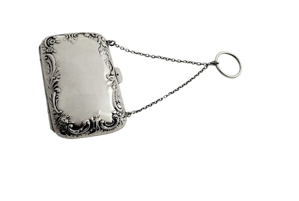 Antique Sterling Silver Purse 1912 View III