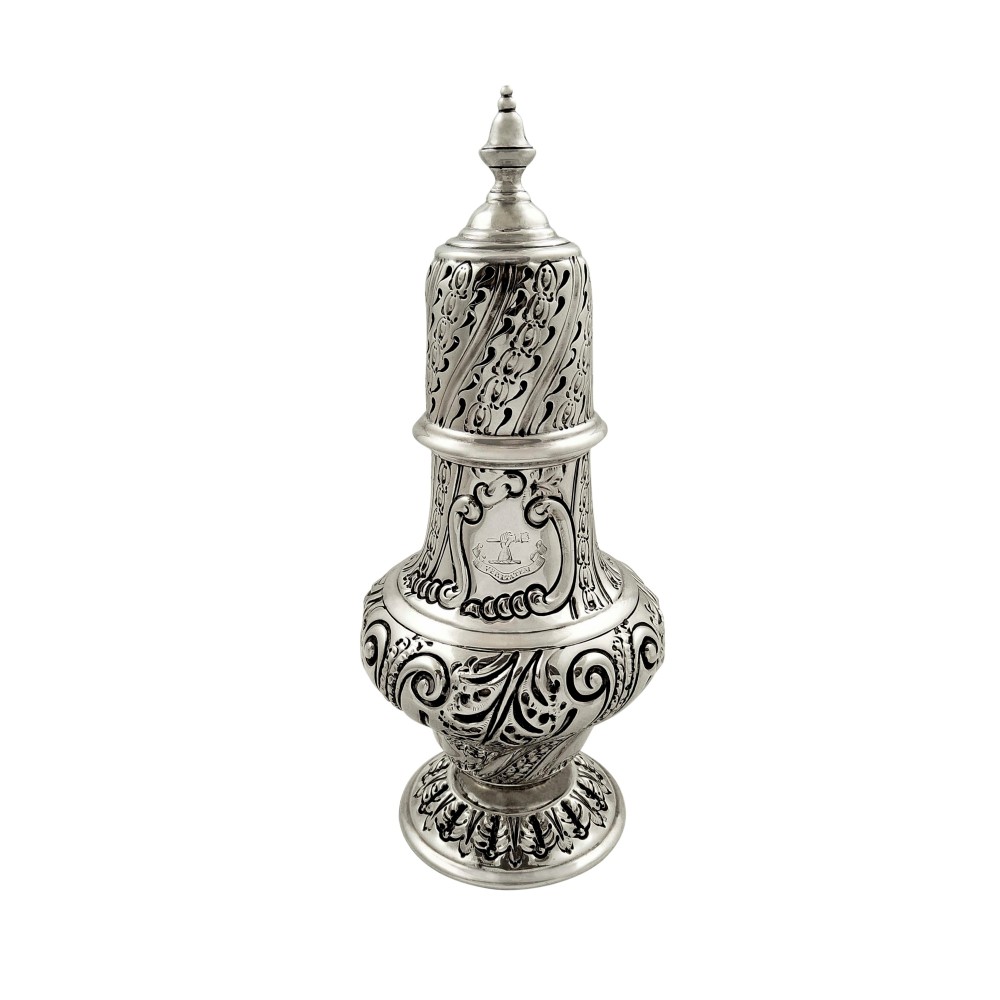 Antique Victorian Sterling Silver Sugar Shaker / Caster 1892