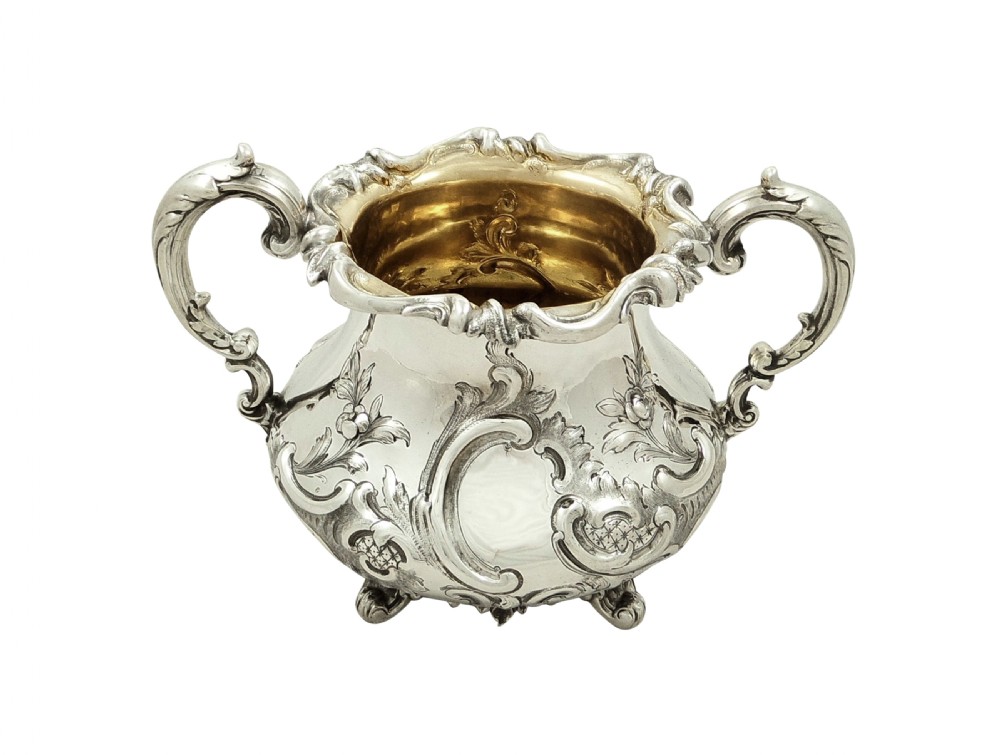 Antique Victorian Sterling Silver 2 Handle Bowl 1875 View III