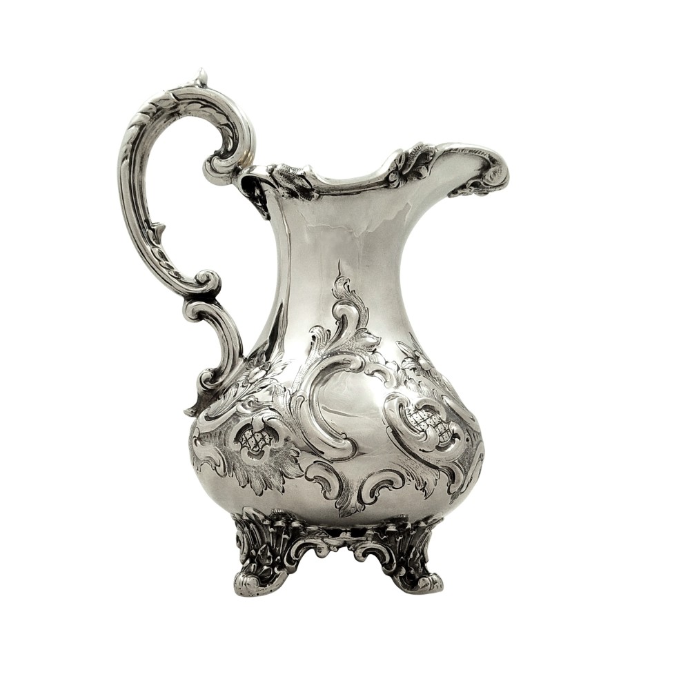 Antique Victorian Sterling Silver Jug 1875