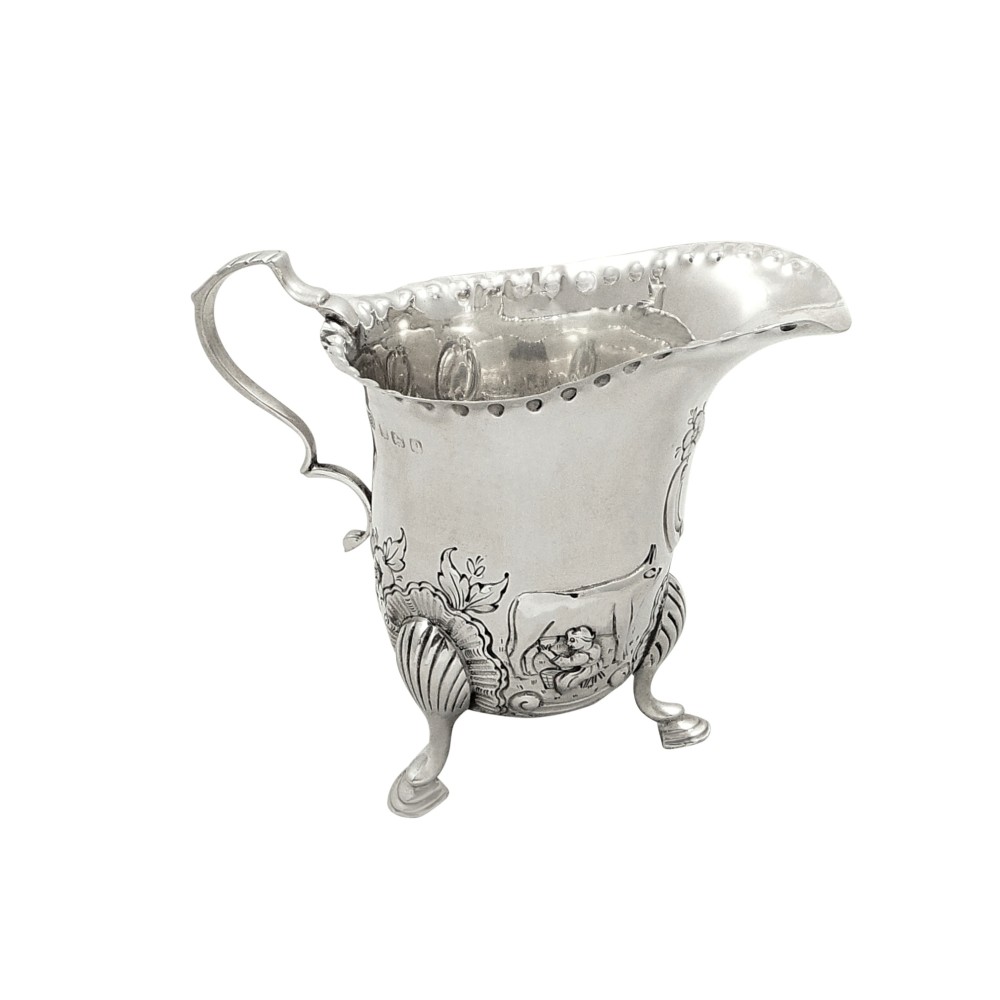 Antique Sterling Silver 'Animals' Jug 1914