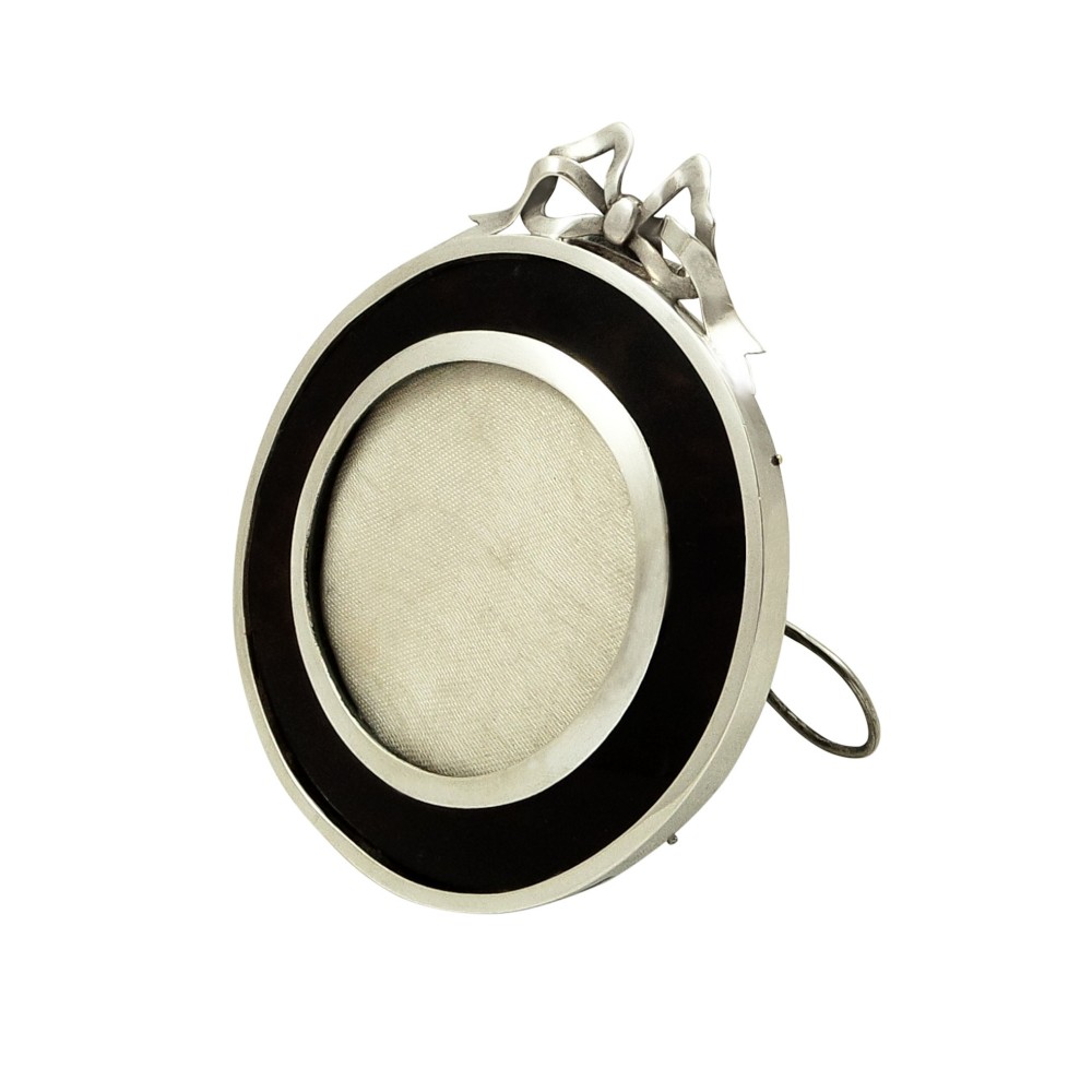 Antique Victorian Sterling Silver & Tortoiseshell Photo Frame 1898