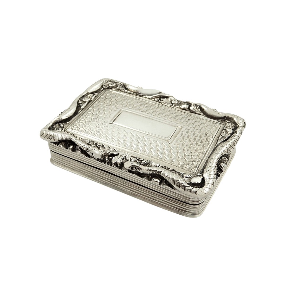 Antique William IV Sterling Silver 'Snake' Vinaigrette 1833