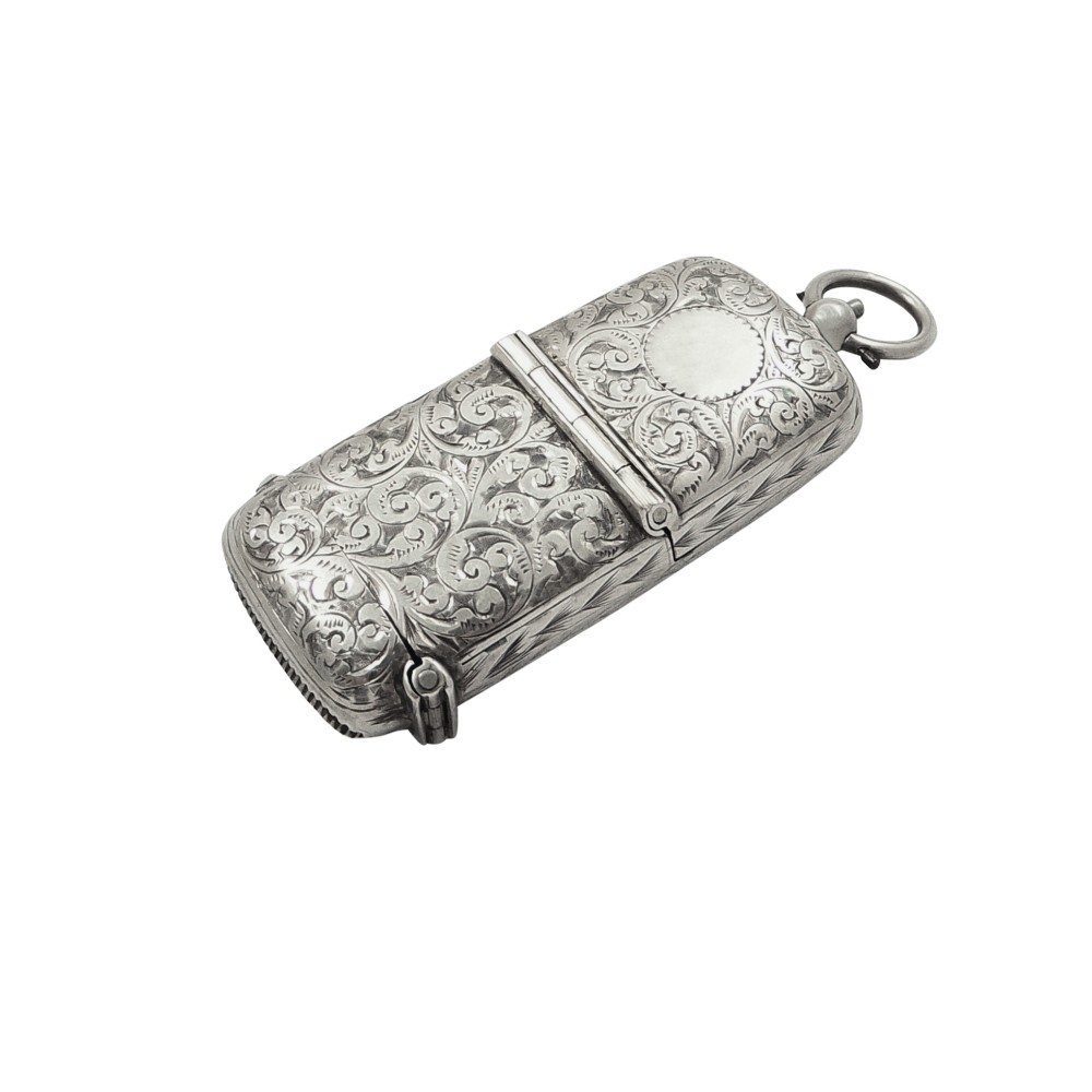 Antique Sterling Silver Sovereign / Vesta Case 1913