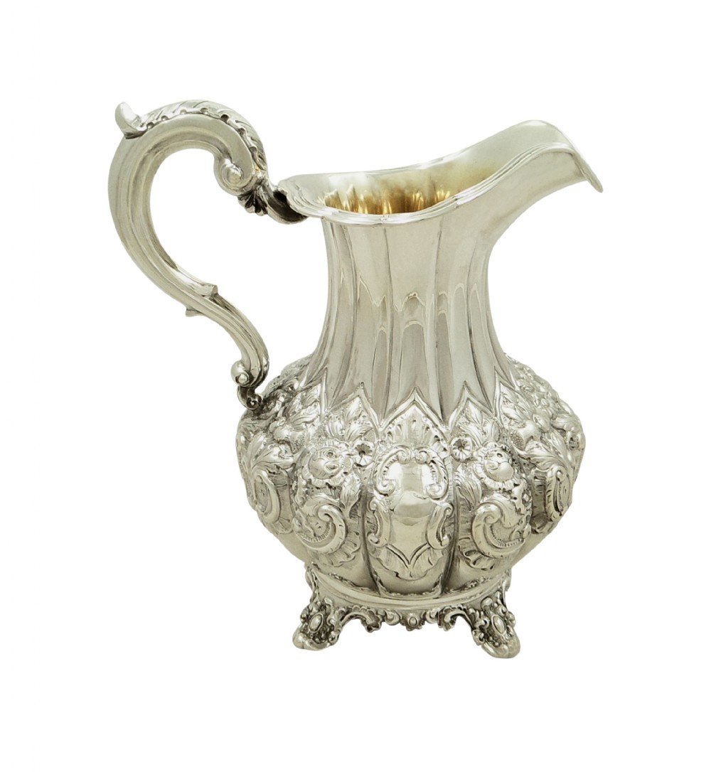 Antique Victorian Sterling Silver Jug 1846