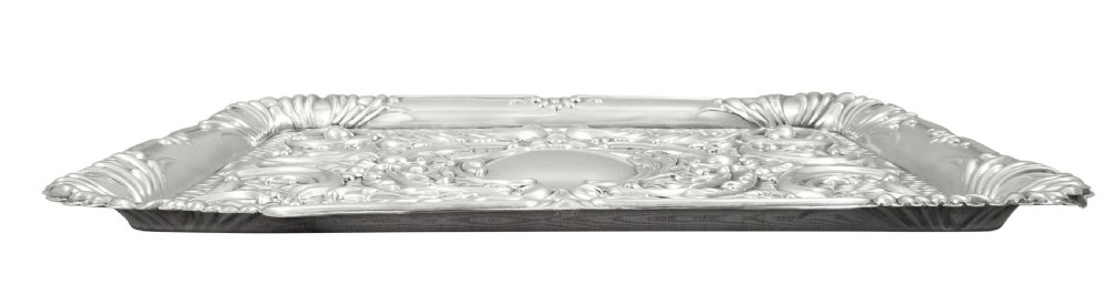 Antique Edwardian Sterling Silver Dressing Tray 1910 View III
