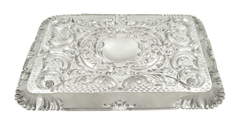 Antique Edwardian Sterling Silver Dressing Tray 1910 View VII