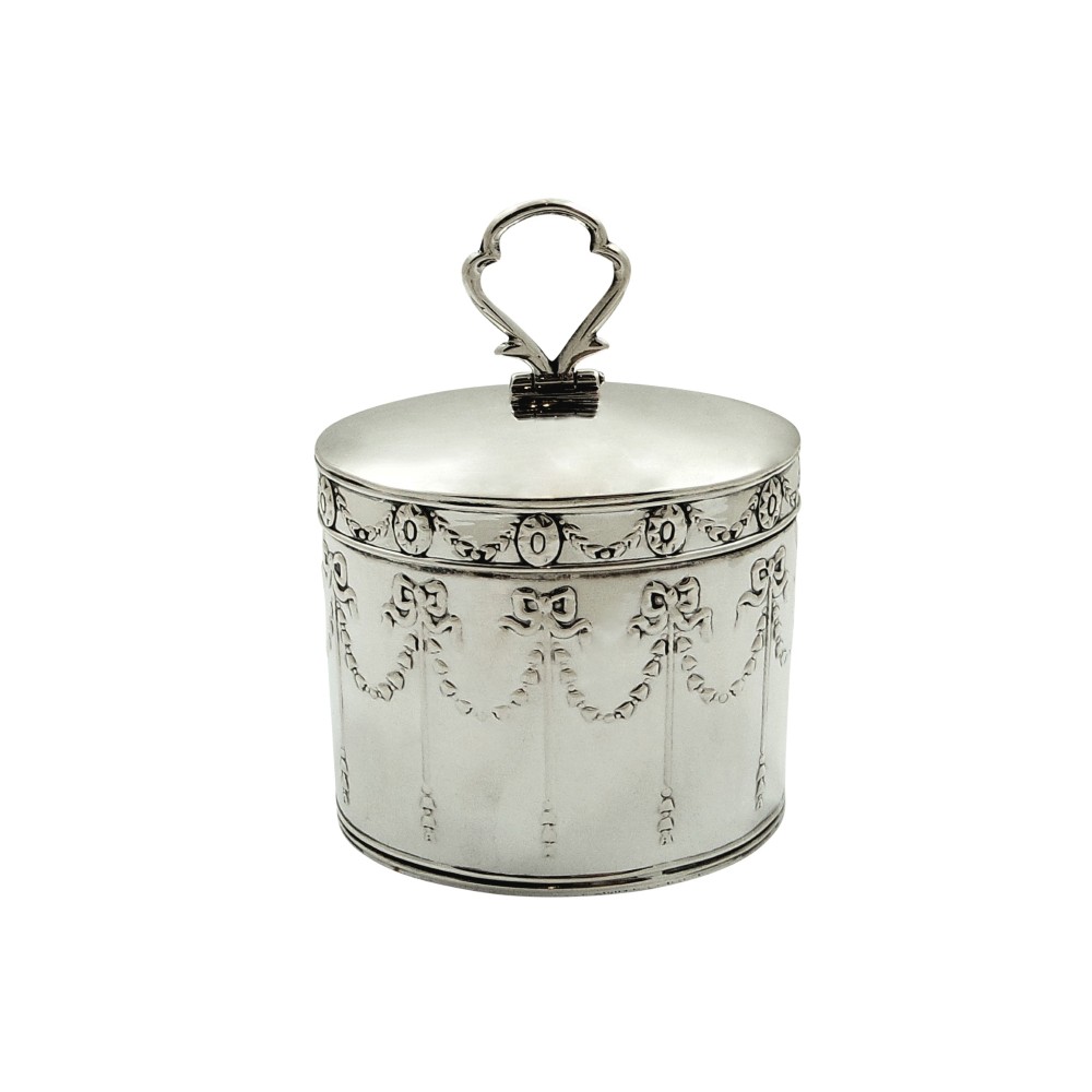 Antique Edwardian Sterling Silver Caddy 1905