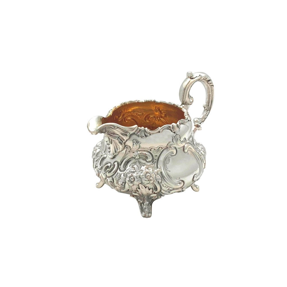 Antique Victorian Sterling Silver Jug 1855