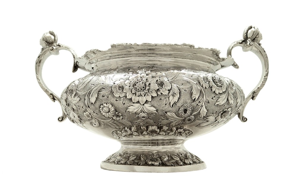Antique Georgian Sterling Silver 2 Handle Bowl - 1827 View IX