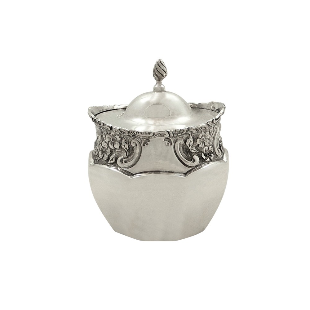 Antique Edwardian Sterling Silver Caddy 1905