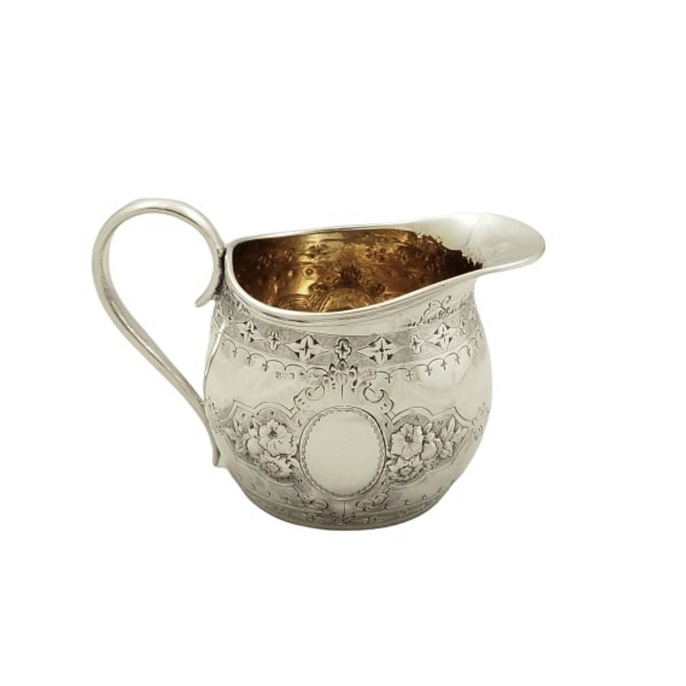Antique Victorian Sterling Silver Jug 1894