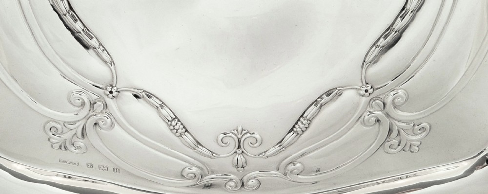 Antique Sterling Silver Dressing Tray 1912 View III