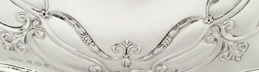 Antique Sterling Silver Dressing Tray 1912 View VI