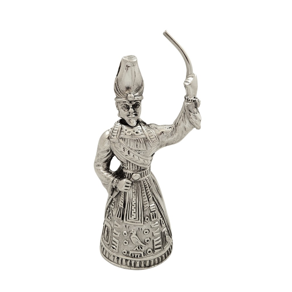 Antique Victorian Sterling Silver Novelty Figural Bell 1891