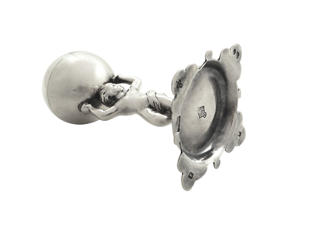 Antique Victorian Sterling Silver Cherub Pepperette 1877 View VIII