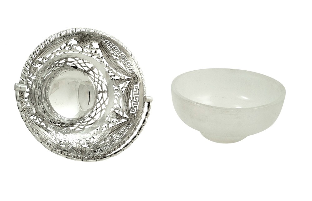 Antique Victorian Sterling Silver Bowl in Presentation Case 1870 View III
