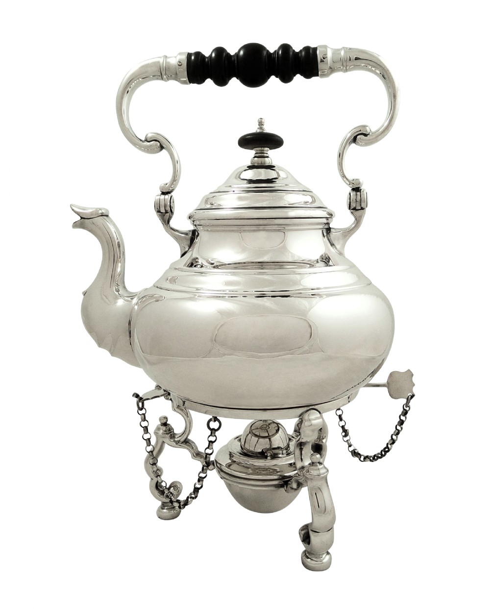 Antique Edwardian Sterling Silver Spirit Kettle 1909 View XII
