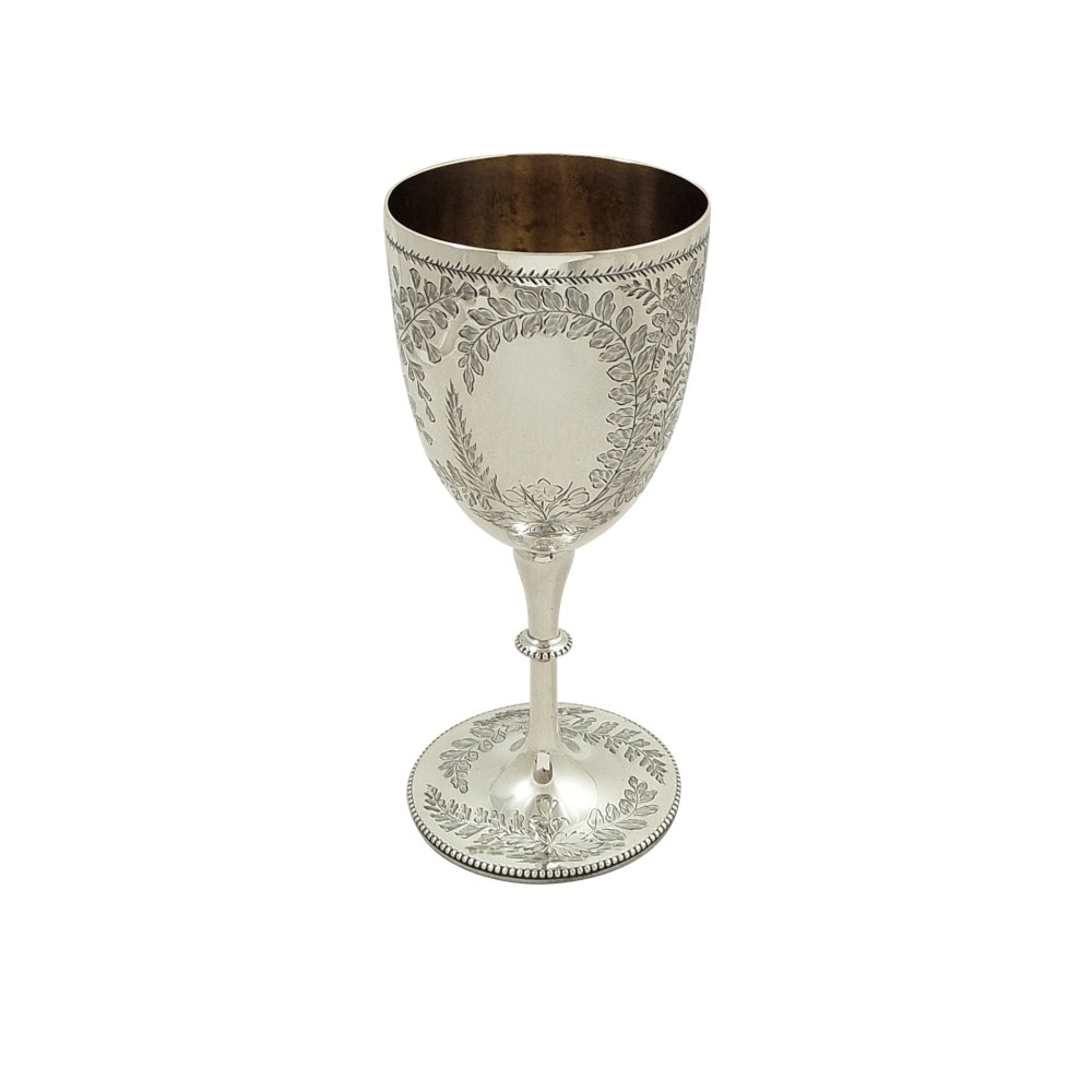 Antique Victorian Sterling Silver Goblet 1878