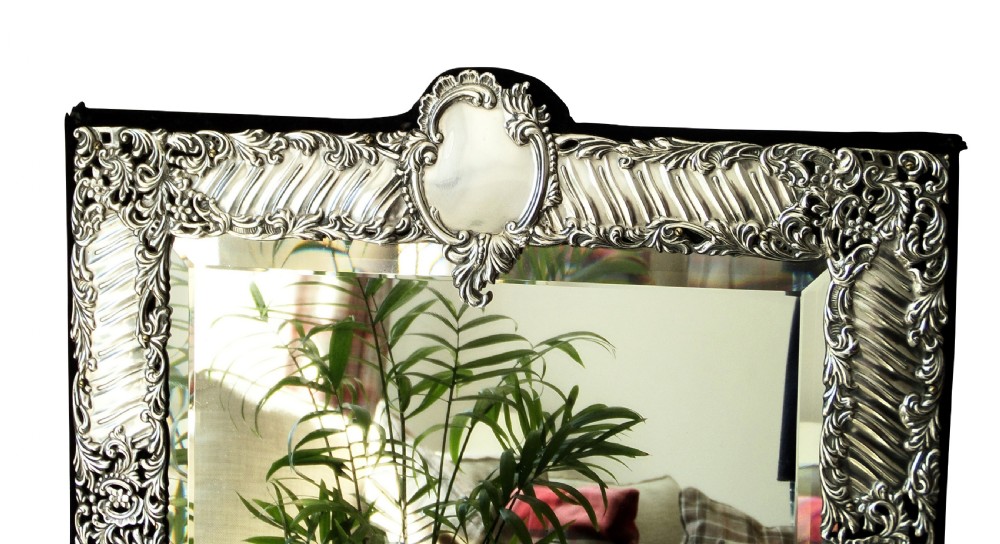 Large Antique Edwardian Sterling Silver 18