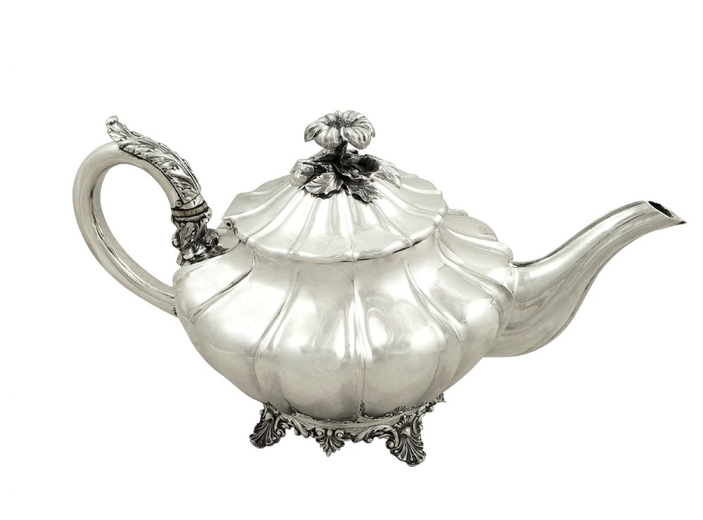 Antique William IV Sterling Silver Teapot 1833 View XI