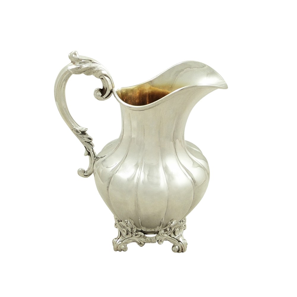 Antique Victorian Sterling Silver Jug 1885
