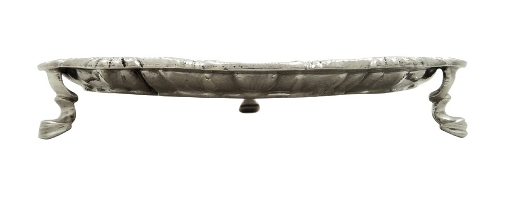Antique Georgian Sterling Silver Card Tray 1755 View IV