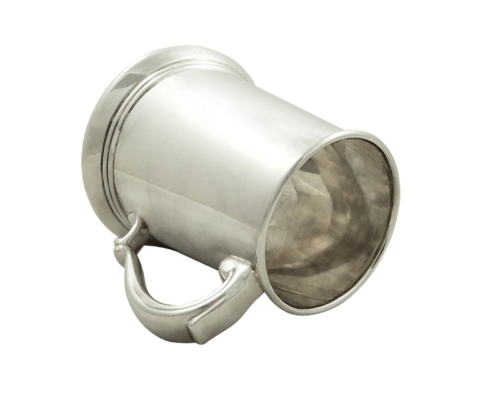 Vintage Sterling Silver Pint Tankard / Mug  View III