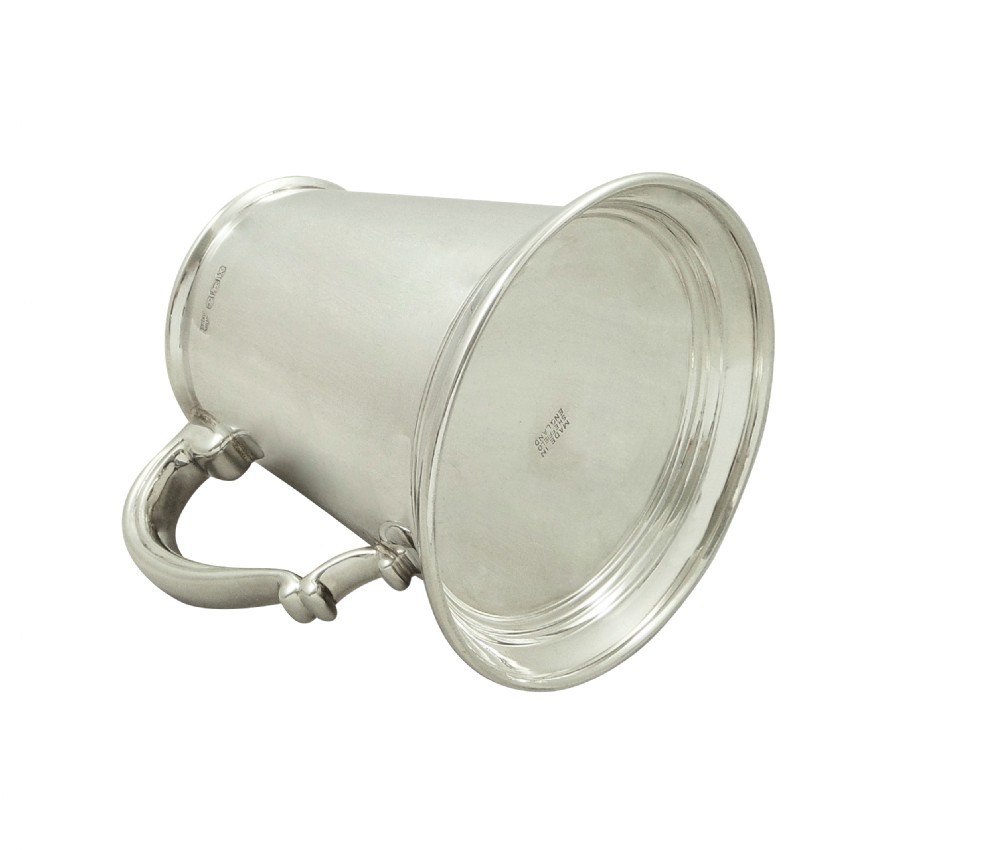Vintage Sterling Silver Pint Tankard / Mug  View VI