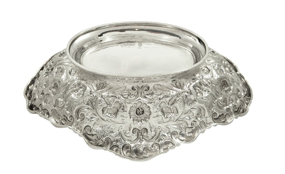 Antique Victorian Sterling Silver Dish 1886 View IV